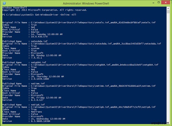Windows PowerShell로 설치된 드라이버 목록과 상세 정보 확인하는 방법