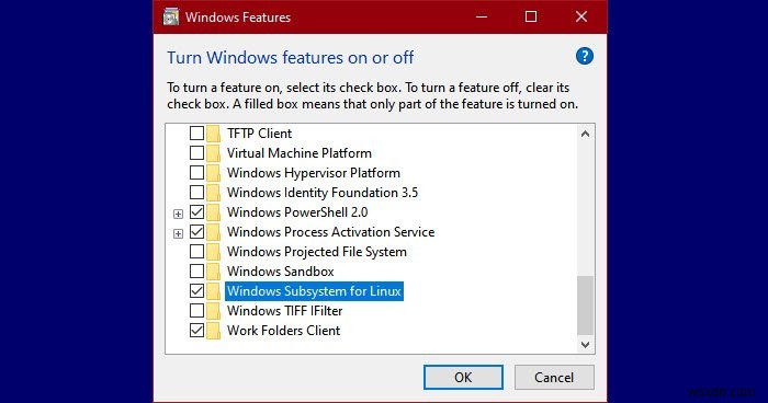 WSL(Windows용 Linux 하위 시스템) 오류 메시지 및 코드 문제 해결 총정리