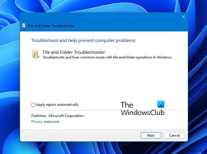 Windows 파일 및 폴더 문제 해결사로 탐색기 오류 자동 수정하기