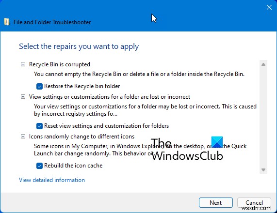 Windows 파일 및 폴더 문제 해결사로 탐색기 오류 자동 수정하기