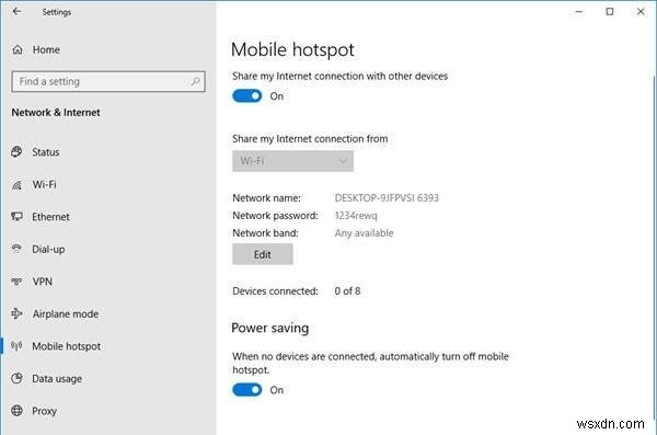 Windows 11/10에서 모바일 핫스팟이 자동으로 꺼지지 않게 설정하는 방법