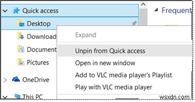 Windows 11/10 파일 탐색기에서 빠른 액세스(Quick Access) 켜고 끄는 방법