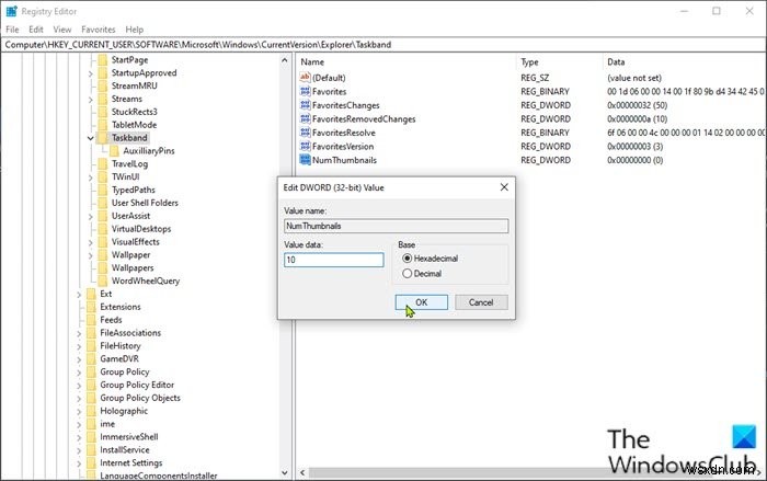 Windows 11/10 작업 표시줄 썸네일 미리보기가 작동하지 않을 때 해결 방법