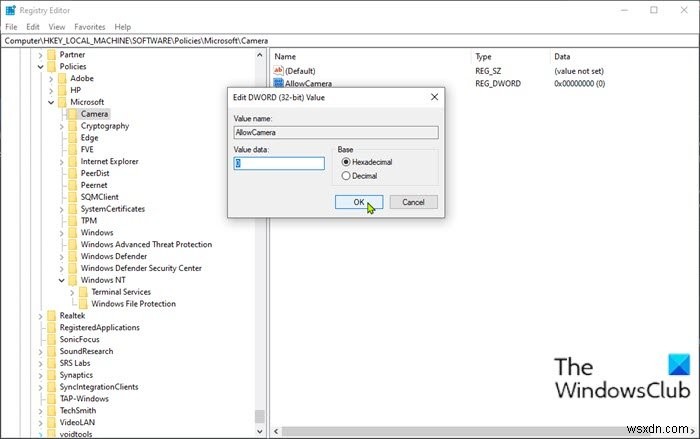 Windows 11/10에서 그룹 정책 또는 레지스트리 편집기로 카메라 비활성화하는 방법