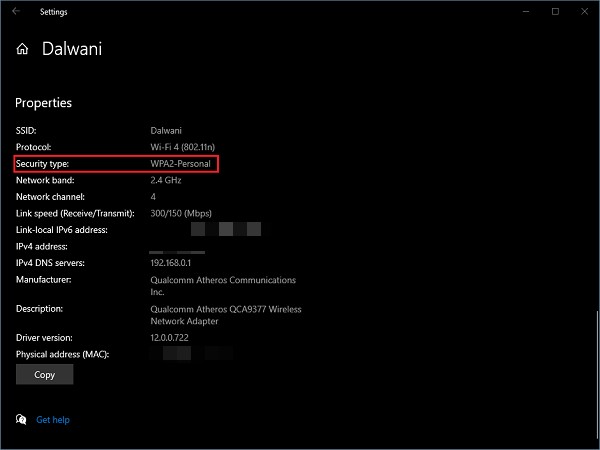 Windows 11/10에서 Wi-Fi 네트워크 보안 유형 확인하는 방법