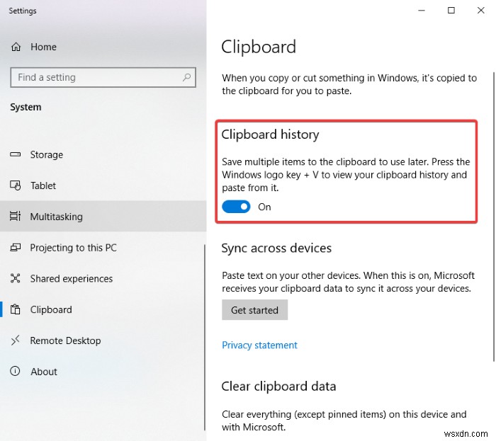 Windows 11/10에서 클립보드 기록이 작동하지 않거나 표시되지 않을 때 해결하는 7가지 방법