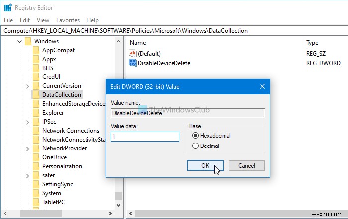 Windows 11/10에서 사용자가 진단 데이터를 삭제하지 못하도록 설정하는 방법