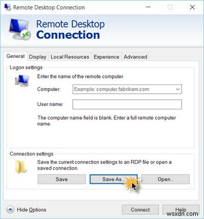 Windows 11/10에서 원격 데스크톱 연결 바로 가기를 만드는 방법