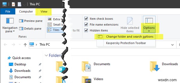 Windows 11/10에서 파일 탐색기 옵션을 여는 7가지 방법