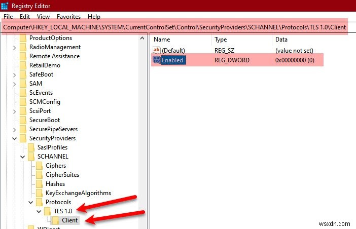 Windows 11/10에서 TLS 1.0 비활성화하는 방법