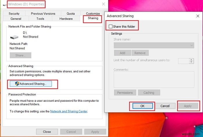 Windows 11/10에서 폴더 공유를 중지하고 보안을 강화하는 4가지 방법