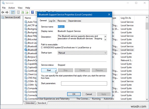 Windows 10에서 Bluetooth 네트워크 장치에 연결할 수 없습니다 오류 해결 방법