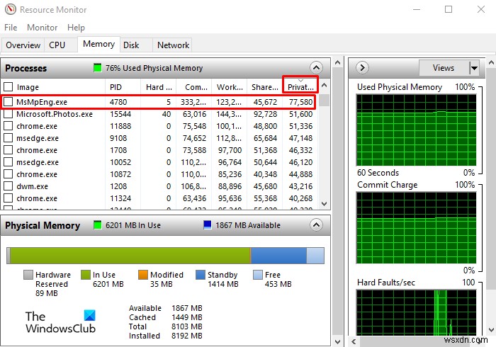 Windows 10에서 RAM을 가장 많이 사용하는 앱 확인하는 방법