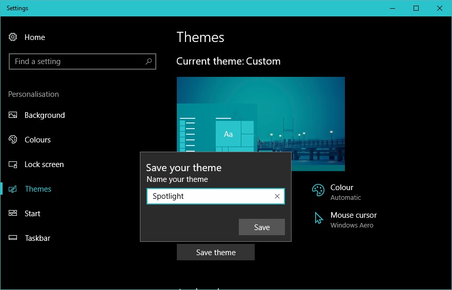 Windows 11/10에서 나만의 커스텀 테마를 만드는 방법