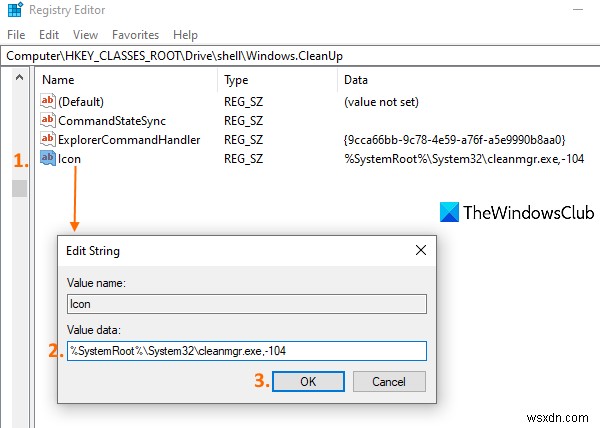 Windows 10 하드 드라이브 우클릭 메뉴에 디스크 정리 추가하는 방법
