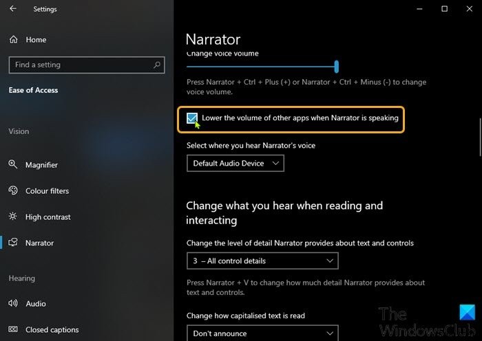 Windows 10에서 내레이터(Narrator) 설정 구성하는 완벽 가이드