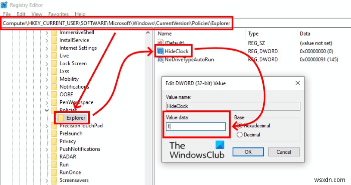 Windows 10 작업 표시줄에서 시계와 날짜 숨기는 방법