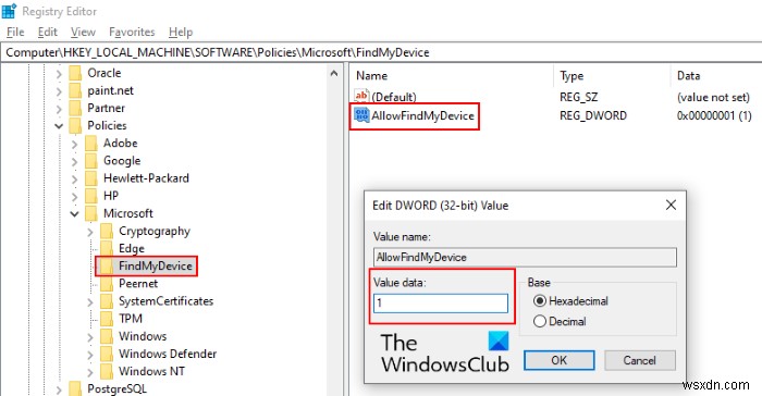 Windows 11/10 설정에서  내 장치 찾기  옵션을 비활성화하는 방법