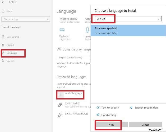 Windows 10에서 알 수 없는 로캘(qaa-Latn) 키보드 제거하는 방법