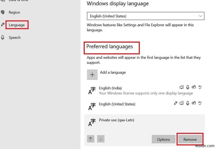 Windows 10에서 알 수 없는 로캘(qaa-Latn) 키보드 제거하는 방법