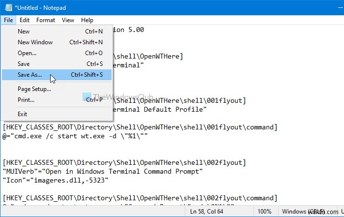 Windows Terminal 우클릭 메뉴에 명령 프롬프트·PowerShell 프로필 열기 항목 추가하는 방법