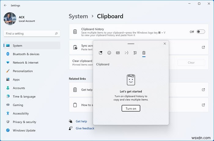 Windows 11/10 클립보드 기록 켜기·끄기 및 지우는 방법 완벽 정리
