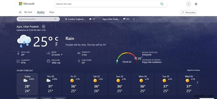Windows 11/10 뉴스 및 관심 사항 작업 표시줄 위젯 사용자 지정 방법