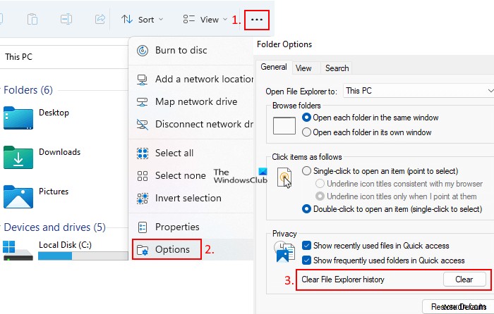 Windows 11/10에서 최근 파일 및 폴더 기록을 삭제하는 6가지 방법