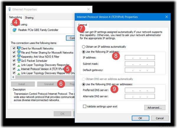 Windows 11/10에서 IP 주소 확인, 갱신, 고정 IP로 변경하는 완벽 가이드