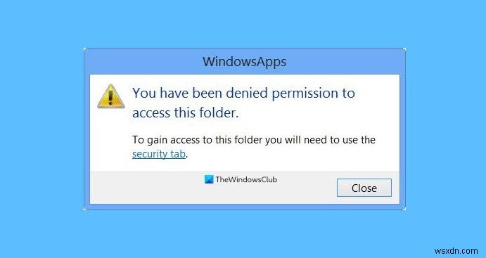 Windows  이 폴더에 대한 액세스 권한이 거부되었습니다  오류 해결 방법
