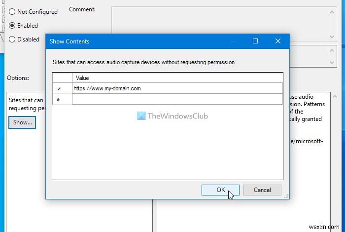 Microsoft Edge에서 오디오·비디오·화면 캡처 켜고 끄는 방법 (GPEDIT·REGEDIT)