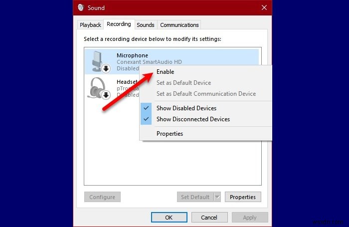 Windows 10에서 외부 마이크가 헤드셋으로 인식되는 문제 해결 방법