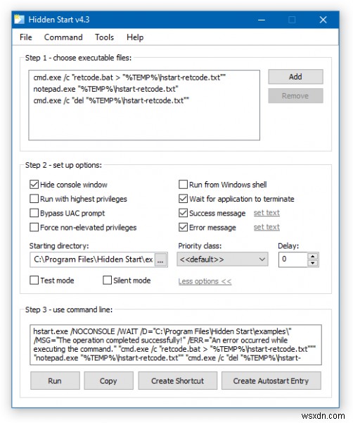 Windows 11/10에서 배치 파일을 백그라운드에서 조용히 자동 실행하는 방법