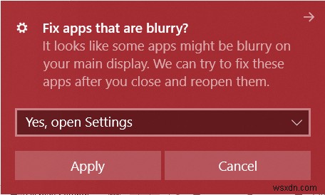 Windows 11/10 디스플레이 설정으로 흐릿한 앱과 글꼴 자동 수정하는 방법