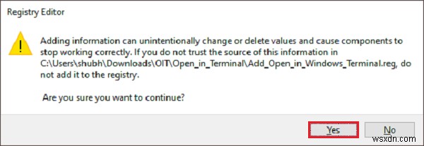 Windows 11/10 컨텍스트 메뉴에  Windows 터미널에서 열기  추가·제거하는 방법