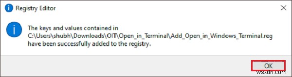 Windows 11/10 컨텍스트 메뉴에  Windows 터미널에서 열기  추가·제거하는 방법