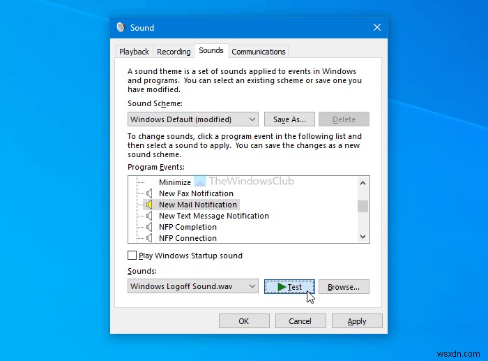 Windows 10에서 새 이메일 알림 소리를 변경하는 방법
