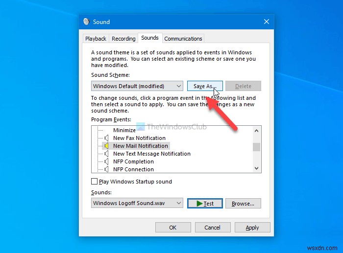 Windows 10에서 새 이메일 알림 소리를 변경하는 방법