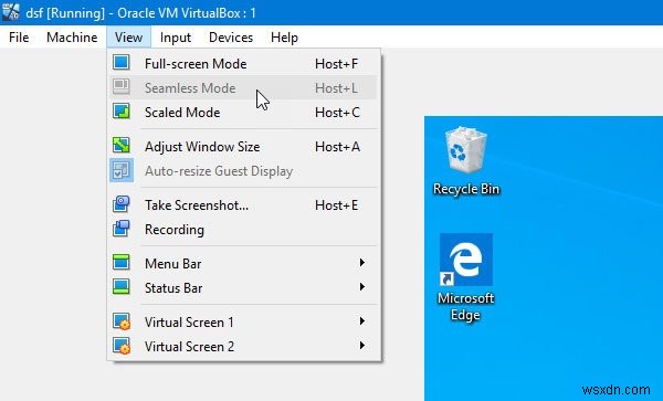VirtualBox 심리스 모드가 비활성화되거나 작동하지 않을 때 해결 방법