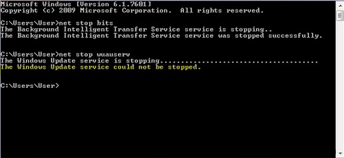 Windows 업데이트 서비스가 중지되지 않을 때 해결 방법