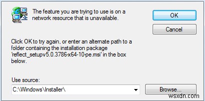 Windows 오류 해결: 사용하려는 기능이 사용할 수 없는 네트워크 리소스에 있습니다