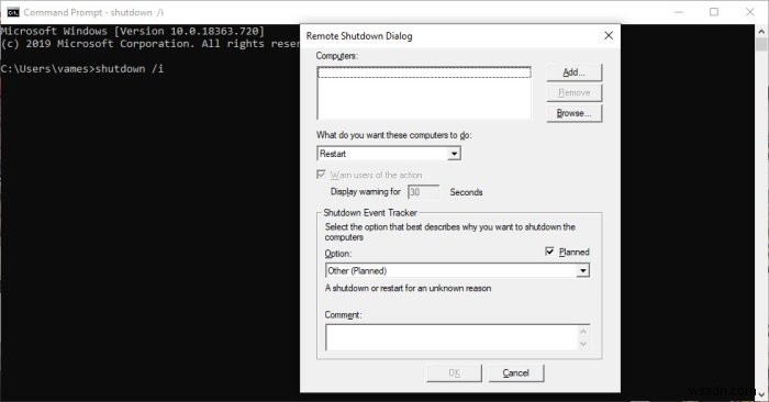 Windows 10 컴퓨터를 원격으로 종료하거나 다시 시작하는 4가지 방법