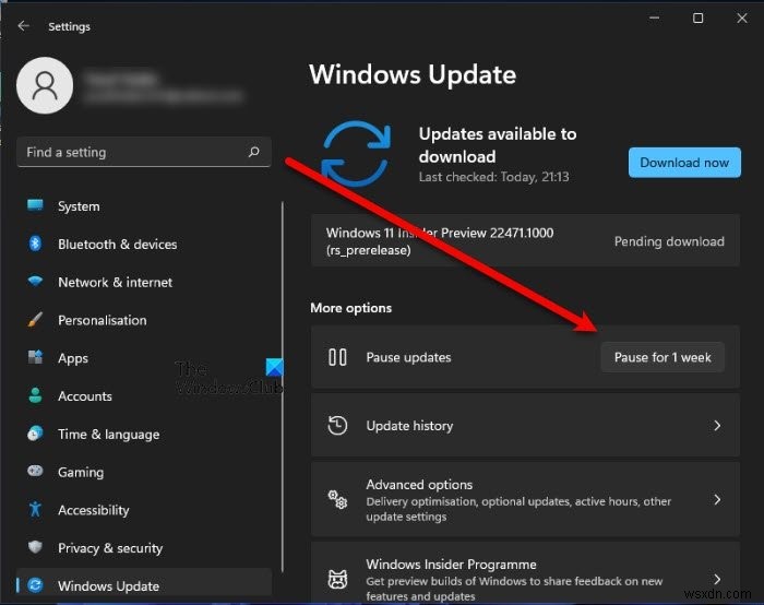 Windows 11/10에서 Windows 업데이트 최대 365일까지 지연·연기·일시 중지하는 방법