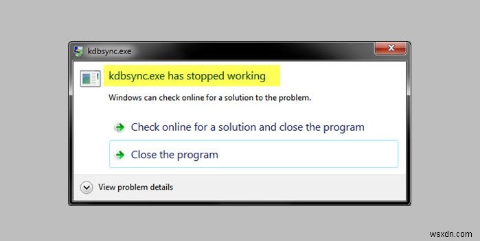 Windows 10에서 kdbsync.exe 작동 중지 오류 해결하는 4가지 방법