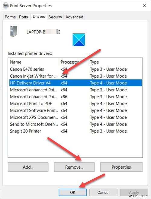Windows 11/10에서 알 수 없는 프린터 드라이버 오류 0x80070705 해결 방법
