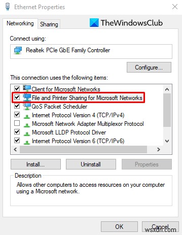 Windows 11/10에서 파일 및 프린터 공유 켜고 끄는 방법