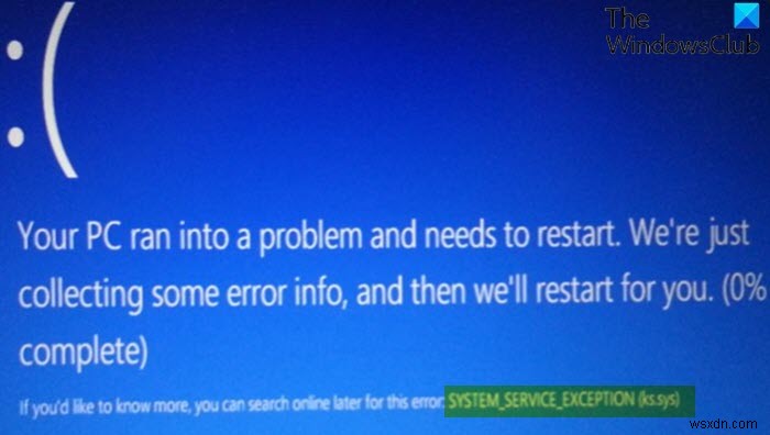 Windows 11/10 SYSTEM_SERVICE_EXCEPTION(ks.sys) 블루스크린 오류 완벽 해결 가이드
