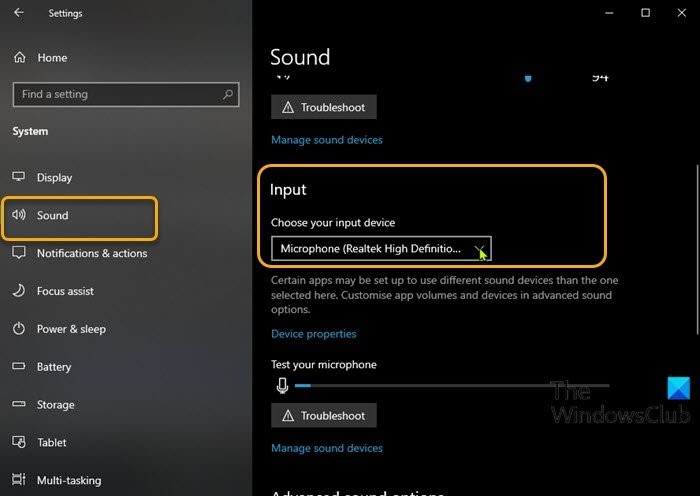 Windows 11/10에서 기본 사운드 입력 장치(마이크) 변경하는 방법