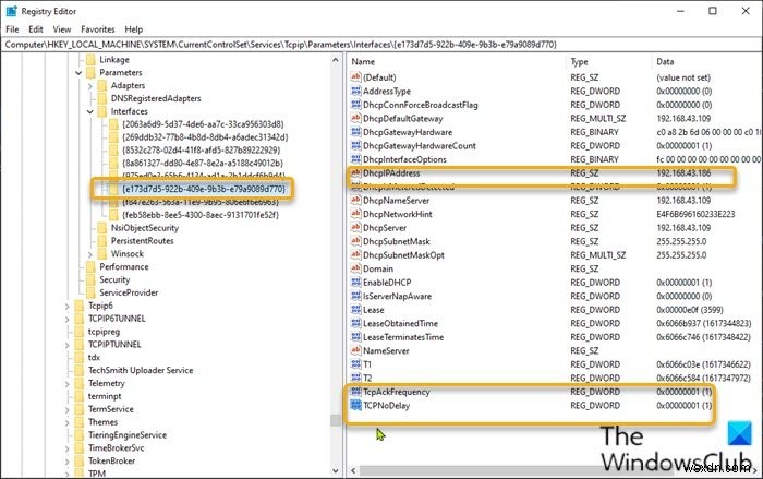 온라인 게임 최적화를 위한 Windows 11/10 설정법 – Nagle 알고리즘 비활성화