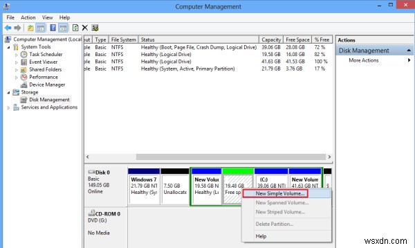 Windows 11/10 디스크 관리 도구로 파티션 생성·축소·확장하는 방법